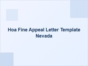 How to Appeal an Hoa Fine in Nevada