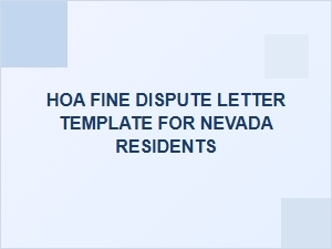 How to Appeal an Hoa Fine in Nevada