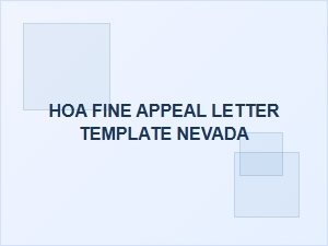 How to Appeal an Hoa Fine in Nevada
