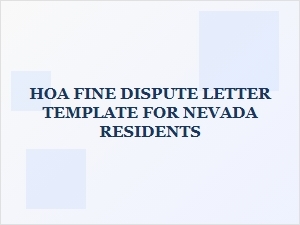 Disputing Hoa Fines in Nevada: a Resident's Guide