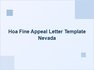 How to Appeal an Hoa Fine in Nevada
