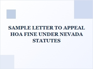 How to Appeal an Hoa Fine Under Nevada Law